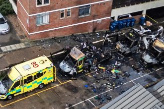 Jewish volunteer ambulances set on fire in London in apparent antisemitic attack