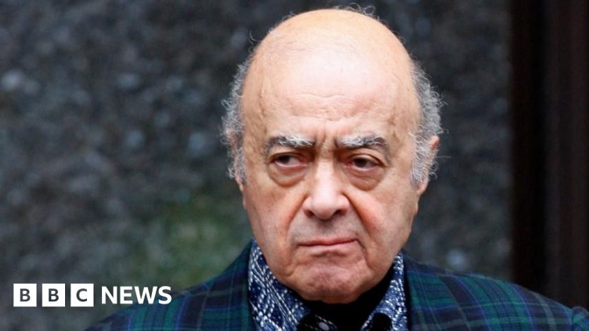 Man interviewed on suspicion of sex trafficking in Al Fayed investigation