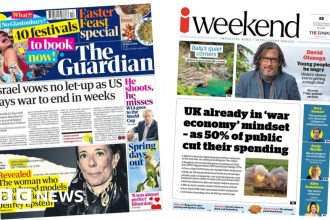The Papers: 'War to end in weeks' and '50% of public cut their spending'