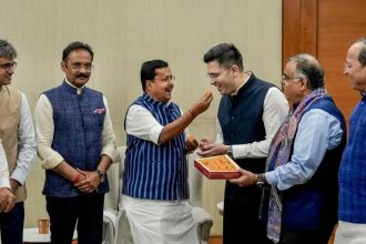 7 ex-AAP MPs formally join BJP; NDA strength in Rajya Sabha climbs to 148, AAP down to 3