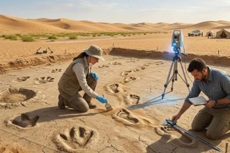 A stunning find in Saudi Arabia: 120,000-year-old footprints reveal where humans once walked