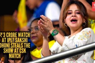 All eyes on Sakshi Dhoni’s ₹3.14 crore watch during CSK match