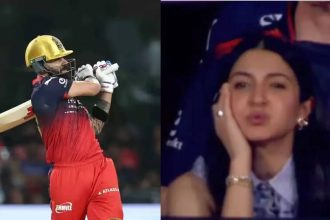 Anushka Sharma's reaction goes viral as Virat Kohli misses fifty vs LSG - Watch