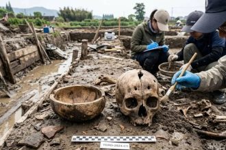 Archaeologists discover 5,000-year-old human bone cups and masks in China’s Yangtze River Delta