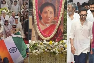 Asha Bhosle cremated with full state honours in Mumbai