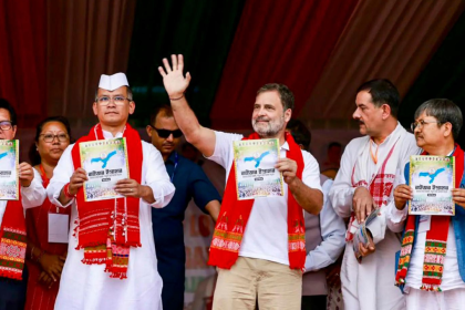 Assam polls: Rahul Gandhi unveils Congress manifesto, focus on governance, identity