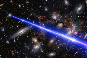 Astronomers detect mega-laser beam signal from 8 billion light-years away