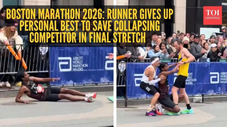 Boston Marathon 2026: Runner gives up personal best to save collapsing competitor in final stretch