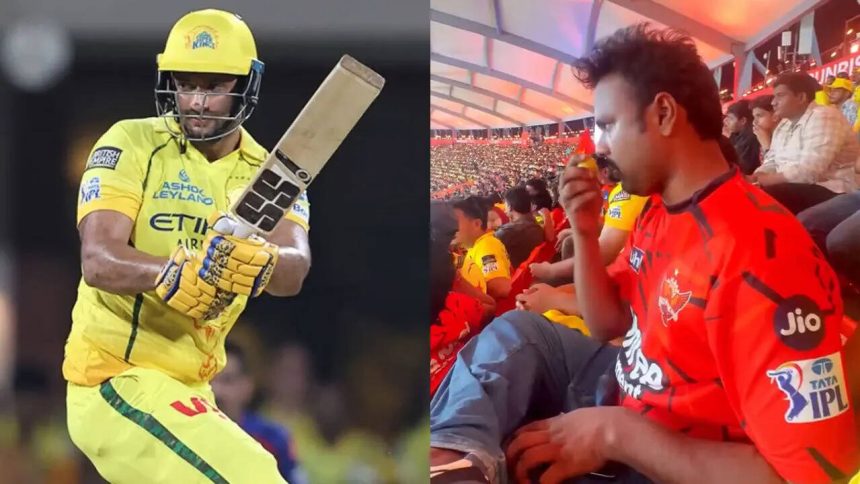 Caught on cam: Fan's 'black magic' act during IPL match; CSK star falls next ball