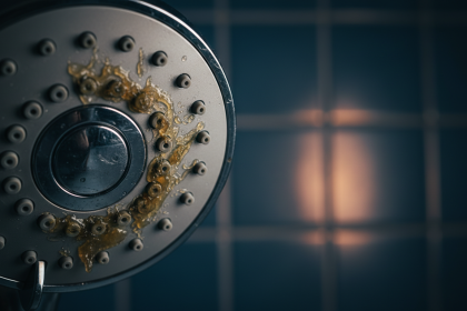 Clean Showerhead: Studies find dense biofilms, airborne microbes; vinegar cleaning cuts risk