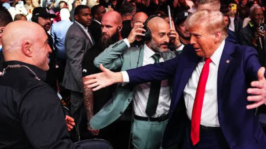 Did Joe Rogan and Donald Trump have a problem when they spoke at UFC 327? Rogan speaks out
