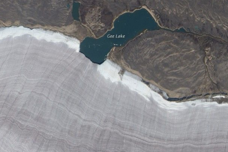 Earth from space: NASA captures mini lake carving into Canada’s 20,000-year-old ice mass