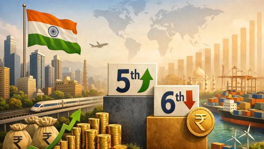 Explained: On way to 4th largest, how India slipped to 6th rank & what it means for 3rd largest economy dream