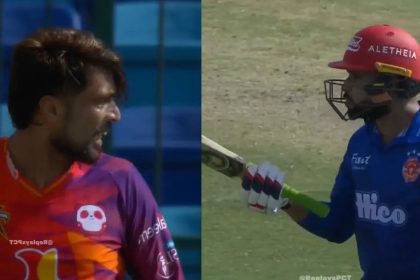 Fight in PSL: Faheem points bat at Amir after wicket, tension erupts - Watch