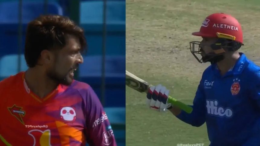 Fight in PSL: Faheem points bat at Amir after wicket, tension erupts - Watch