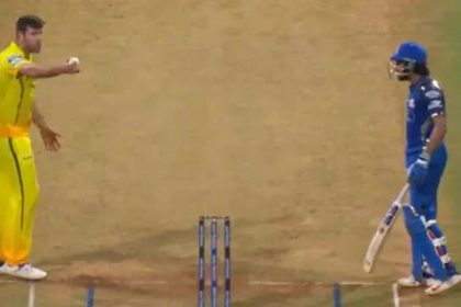 Heated on-field moment! Tilak Varma, Jamie Overton clash as SKY steps in – Watch