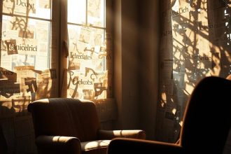 How using newspaper on windows beats curtains in DIY homes