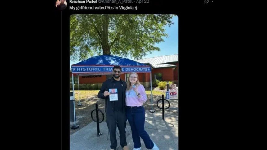 'I am as American as...': Indian-origin man trolled after posting girlfriend's photo of voting in Virginia redistricting elec