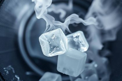 Ice cubes in the dryer: A smart way to reduce cloth wrinkles