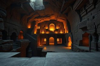 In 1963, a homeowner knocking through a basement wall found an ancient underground city large enough to shelter thousands