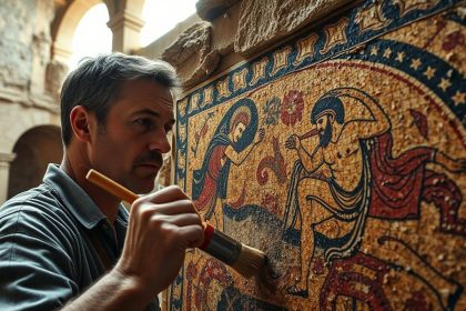 In 2020, a farmer's son walking a lockdown field noticed unusual fragments and uncovered a 1,600-year-old Roman mosaic