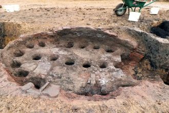In 2024, school builders struck red clay and unearthed a medieval 'factory' hidden beneath the playground