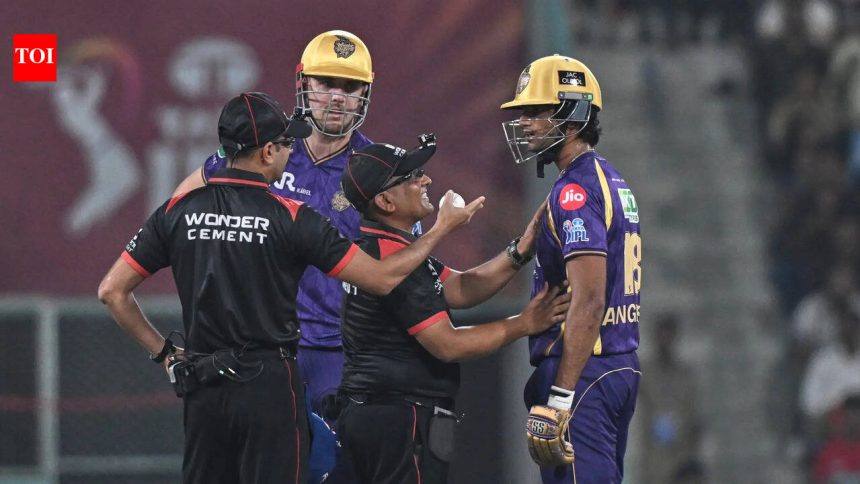 IPL 2026: Angkrish Raghuvanshi’s controversial ‘obstructing the field’ dismissal sparks drama in Lucknow