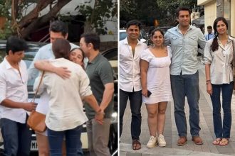 Ira, Nupur greet Aamir-Gauri with warm hugs; Junaid joins