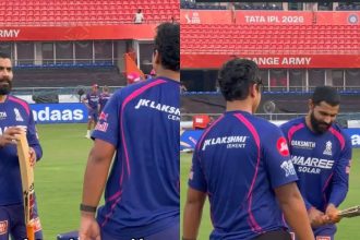 Jadeja inpects Vaibhav Sooryavanshi's bat, asks 'Ye tune karwaya hai ki ... ' - WATCH