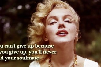 Marilyn Monroe quote: ‘You can’t give up because if you...'