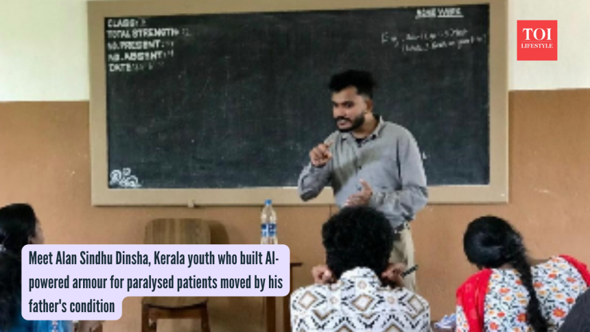 Meet Alan Sindhu Dinsha, Kerala youth who built AI-powered armour for paralysed patients moved by his father's condition