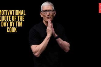 Motivational quote of the day by Tim Cook: 'Let your joy be in your journey...'
