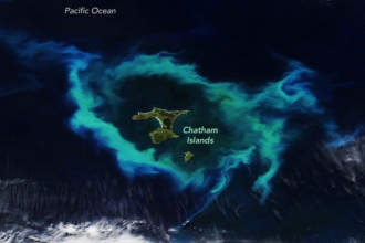 NASA satellite spots gleaming halo around New Zealand’s Chatham Islands