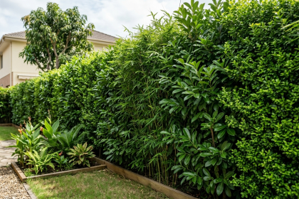 Plants For Privacy Screens: Homeowners swap fences for green walls; shrubs cut noise, pollution