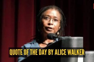 Quote of the day by Alice Walker: “The most common way people give up their power is by thinking…”