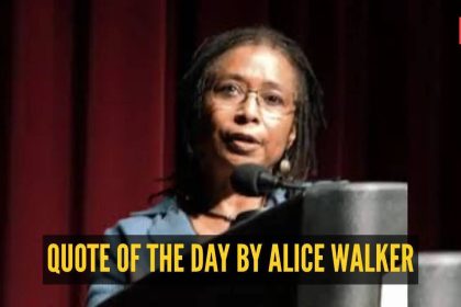 Quote of the day by Alice Walker: “The most common way people give up their power is by thinking…”