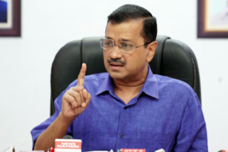 Raghav Chadha's exit: BJP releases poster mocking Arvind Kejriwal with 'AAP-da' jibe, broken broom