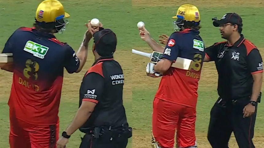 RCB star penalised for 'disobeying' umpire during Mumbai Indians clash