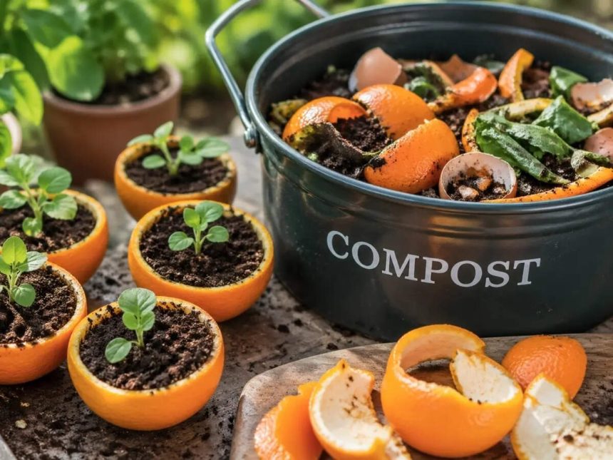 Reuse Orange Peels In Garden: Turn kitchen scraps into plant booster; cut waste and chemicals