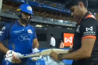 Rohit Sharma left frustrated as bat fails eligibility check before MI chase vs RCB