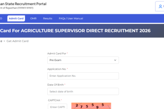 RSMSSB Agriculture Supervisor admit card 2026 released for over 1000 vacancies at rajasthan.gov.in: Direct link to download h