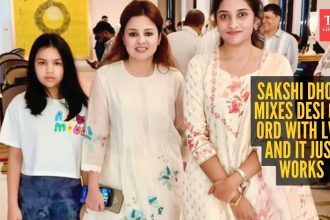 Sakshi Dhoni’s breezy kurta co-ord set gets a luxe upgrade with LV