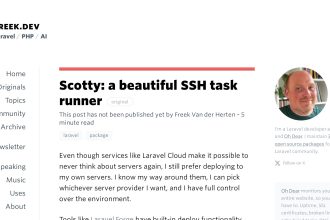 Scotty: A beautiful SSH task runner