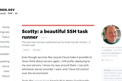 Scotty: A beautiful SSH task runner