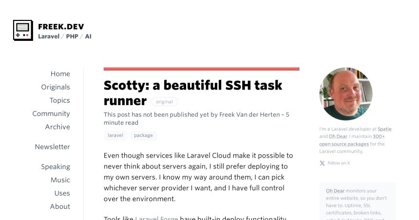 Scotty: A beautiful SSH task runner