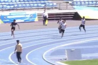 Shocking! Man casually walks into JLN track during final race - Watch