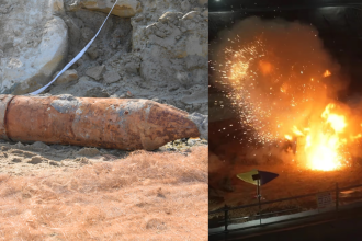 Singapore safely detonates massive 250kg WWII bomb near airport without disrupting flights