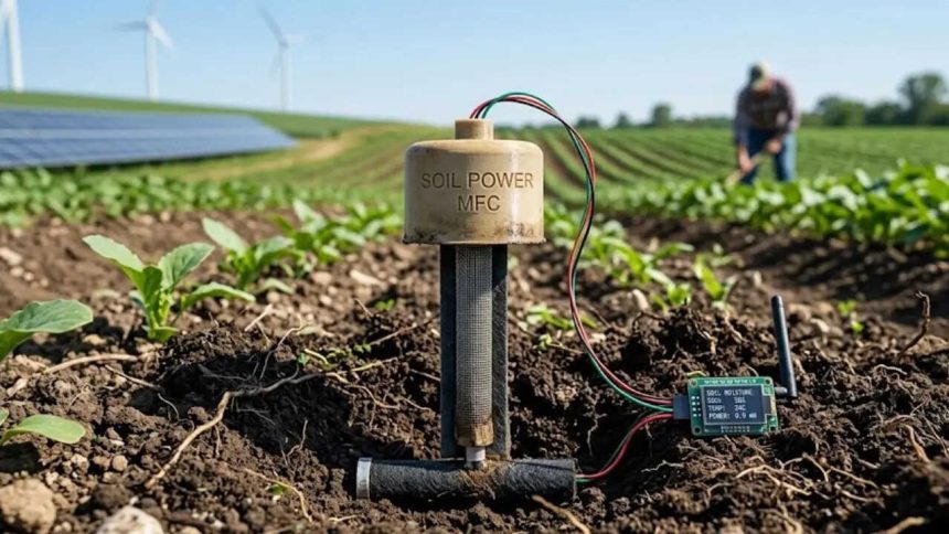 Soil that powers devices: Scientists create battery-free electricity from dirt