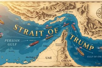 'Strait of Trump': US President shares new map naming Hormuz after himself