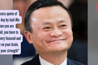 Success quote of the day by Jack Ma: "When you are small, you have to be very focused and rely on your brain, not your streng